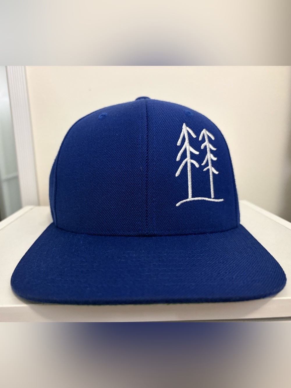 Classic Yupoong Snapback Hat - Embroided Double Pine Tree